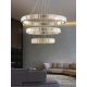 Pendule, Lustre suspendate - Lustra suspendata LED design ambiental Ring TRIPLES auriu
