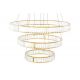 Pendule, Lustre suspendate - Lustra suspendata LED design ambiental Ring TRIPLES auriu