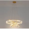Lustra suspendata LED design ambiental Ring TRIPLES auriu