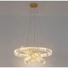 Lustra suspendata LED design ambiental Ring TRIPLES auriu