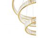 Pendule, Lustre suspendate - Lustra suspendata LED design ambiental Ring TRIPLES auriu