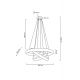 Pendule, Lustre suspendate - Lustra suspendata LED design ambiental Ring TRIPLES auriu