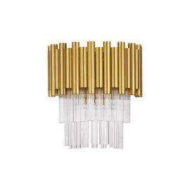 Aplice, corpuri de iluminat pentru pereti - Aplica de perete design elegant MAGNOLIA aurie
