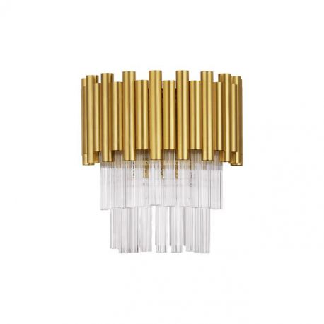 Aplice, corpuri de iluminat pentru pereti - Aplica de perete design elegant MAGNOLIA aurie