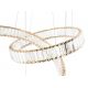 Candelabre, Lustre - Lustra XXL suspendata LED design ambiental Ring LINE 8 auriu