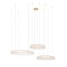 Lustra suspendata LED design ambiental Ring 3A auriu