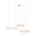 Lustra suspendata LED design ambiental Ring 3B auriu