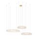 Lustra suspendata LED design ambiental Ring 3B auriu