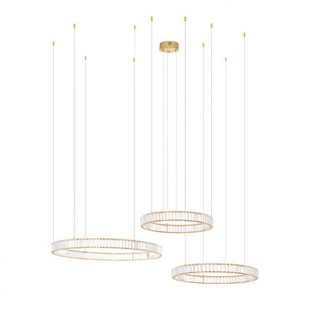 Candelabre, Lustre - Lustra suspendata LED design ambiental Ring 3B auriu