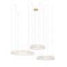 Lustra suspendata LED design ambiental Ring 3B auriu