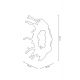 Aplice, corpuri de iluminat pentru pereti - Aplica LED perete sau tavan design Art Deco Mirror Splash M