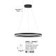 Pendule, Lustre suspendate - Lustra LED suspendata design elegant ADRIA D-60cm