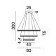 Candelabre, Lustre - Lustra LED suspendata design elegant ADRIA D-80cm