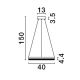 Pendule, Lustre suspendate - Lustra LED suspendata design elegant ADRIA D-40cm