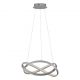 Pendule, Lustre suspendate - Lustra LED suspendata cu telecomanda ODREY argintie