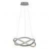 Lustra LED suspendata cu telecomanda ODREY argintie