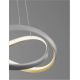 Pendule, Lustre suspendate - Lustra LED suspendata cu telecomanda ODREY argintie
