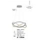 Pendule, Lustre suspendate - Lustra LED suspendata cu telecomanda ODREY argintie
