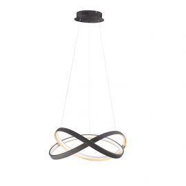 Pendule, Lustre suspendate - Lustra LED suspendata cu telecomanda ODREY neagra