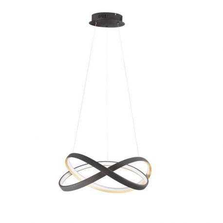Pendule, Lustre suspendate - Lustra LED suspendata cu telecomanda ODREY neagra