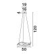 Pendule, Lustre suspendate - Lustra LED suspendata cu telecomanda ODREY neagra