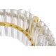 Candelabre, Lustre - Lustra LED suspendata design deosebit Half 47D auriu
