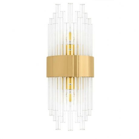 Aplice, corpuri de iluminat pentru pereti - Aplica de perete design decorativ PORTO auriu