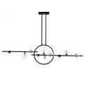 Lustra moderna cu 10 de surse de lumina si LED LINEA TWIN 120