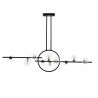 Lustra moderna cu 10 de surse de lumina si LED LINEA TWIN 120
