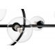 Pendule, Lustre suspendate - Lustra moderna cu 7 de surse de lumina si LED LINEA TWIN 90