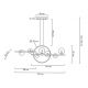 Pendule, Lustre suspendate - Lustra moderna cu 7 de surse de lumina si LED LINEA TWIN 90