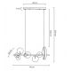Pendule, Lustre suspendate - Lustra moderna cu 7 de surse de lumina si LED LINEA 90