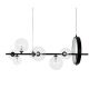 Pendule, Lustre suspendate - Lustra moderna cu 7 de surse de lumina si LED LINEA 90