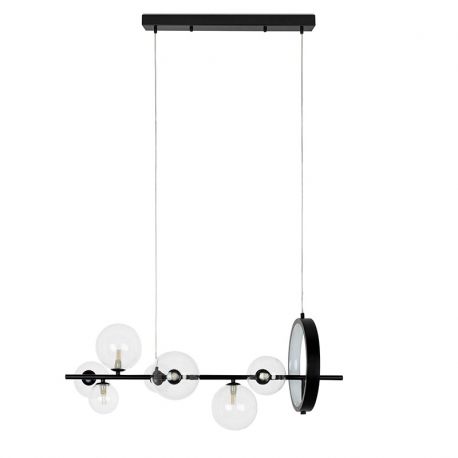 Pendule, Lustre suspendate - Lustra moderna cu 7 de surse de lumina si LED LINEA 90
