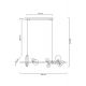 Pendule, Lustre suspendate - Lustra moderna cu 10 de surse de lumina si LED LINEA 120