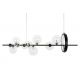 Pendule, Lustre suspendate - Lustra moderna cu 10 de surse de lumina si LED LINEA 120