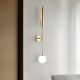 Aplice, corpuri de iluminat pentru pereti - Aplica de perete design decorativ LUCA auriu