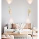 Aplice, corpuri de iluminat pentru pereti - Aplica de perete LED design decorativ Up&Down auriu
