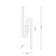 Aplice, corpuri de iluminat pentru pereti - Aplica de perete LED design decorativ Up&Down auriu