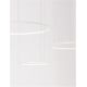 Pendule, Lustre suspendate - Lustra LED suspendata design circular PURPLE 3 ring alba