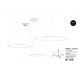 Pendule, Lustre suspendate - Lustra LED suspendata design circular PURPLE 3 ring alba
