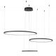 Pendule, Lustre suspendate - Lustra LED suspendata design circular PURPLE 3 ring neagra