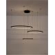 Pendule, Lustre suspendate - Lustra LED suspendata design circular PURPLE 3 ring neagra