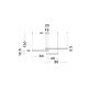 Pendule, Lustre suspendate - Lustra LED suspendata design circular PURPLE 3 ring neagra