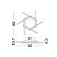 Lustre aplicate - Lustra LED aplicata design minimalist HYDE