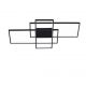 Lustre aplicate - Lustra LED cu telecomanda design geometric CLEA neagra