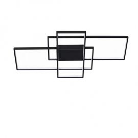 Lustre aplicate - Lustra LED cu telecomanda design geometric CLEA neagra
