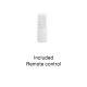 Lustre aplicate - Lustra LED cu telecomanda design geometric CLEA neagra