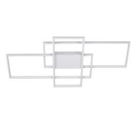 Lustre aplicate - Lustra LED cu telecomanda design geometric CLEA alba