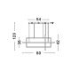 Pendule, Lustre suspendate - Lustra LED suspendata cu telecomanda design geometric CLEA neagra
